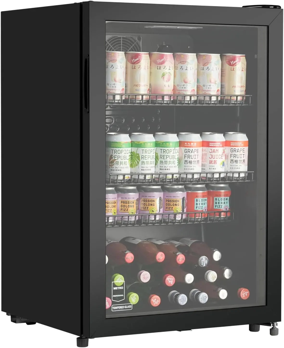 Kühlschrank GSC2125B 118 L 84 cm Schwarz