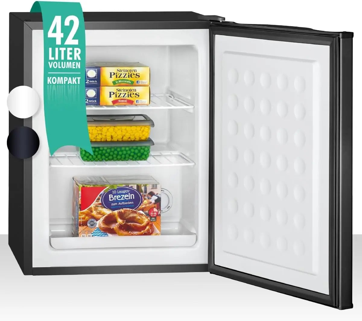 Gefrierschrank 42L Schwarz für Haushalt und Alltag