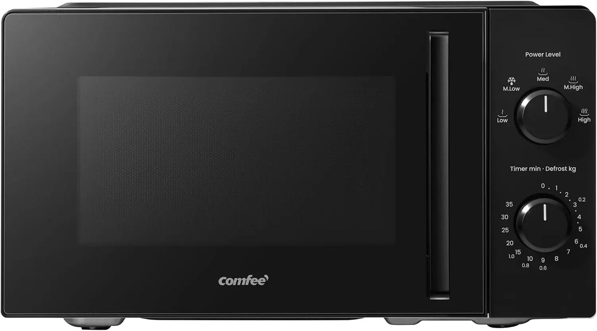 COMFEE Mikrowelle MM20L2NFPE 700 W 20 Liter mit Timer Schwarz