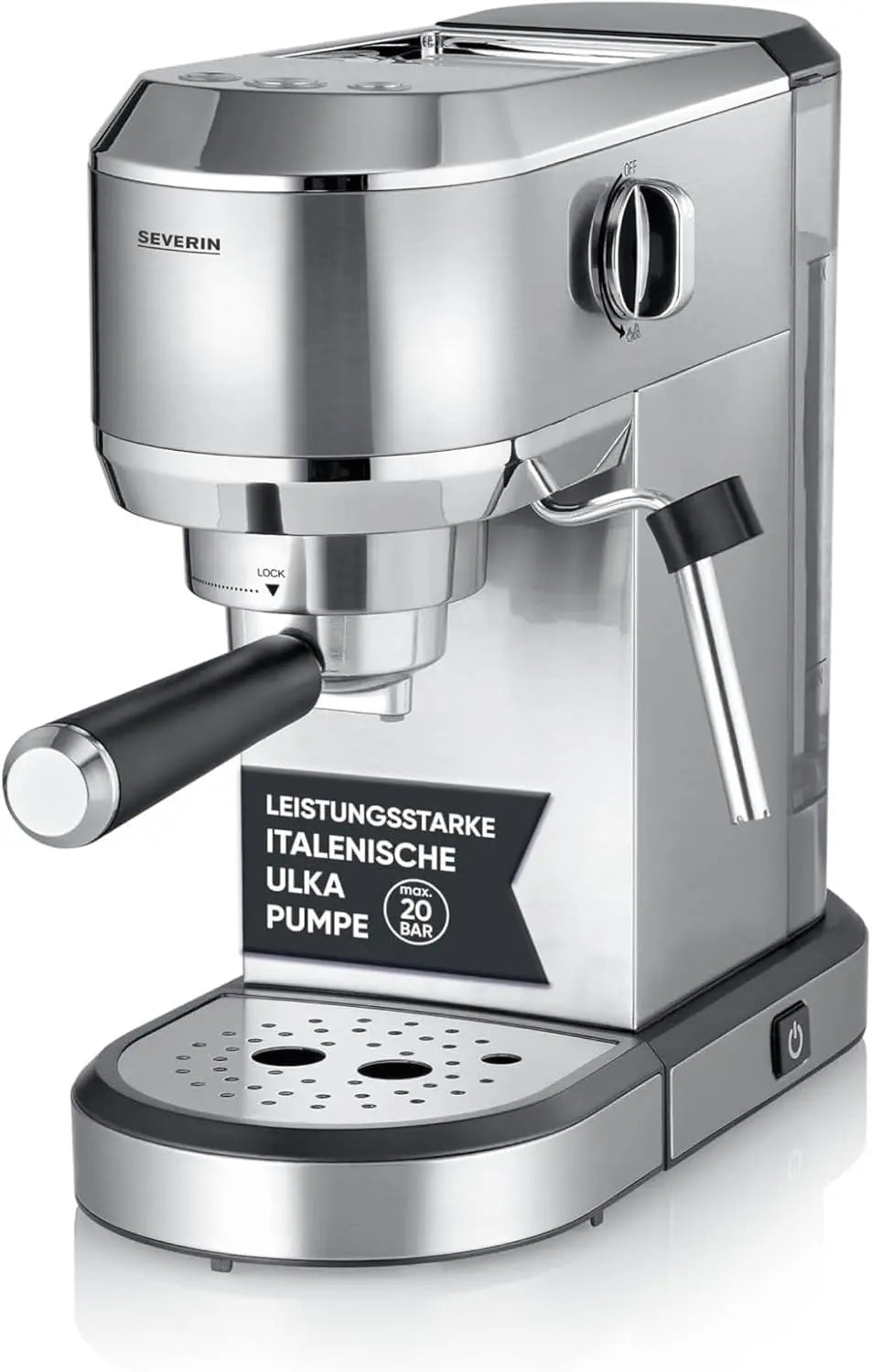 Severin Kaffeemaschine 1 L mit Edelstahl Silber