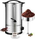 Kaffeemaschine 12L mit Edelstahl Silber