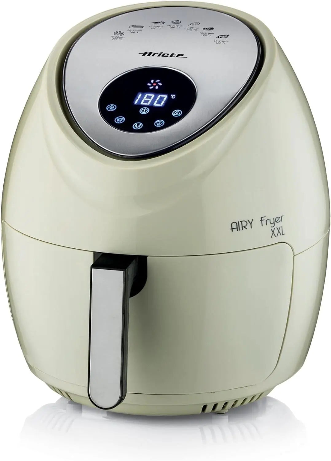 Heißluftfritteuse 1800W 7 Liter mit Display und Timer Beige