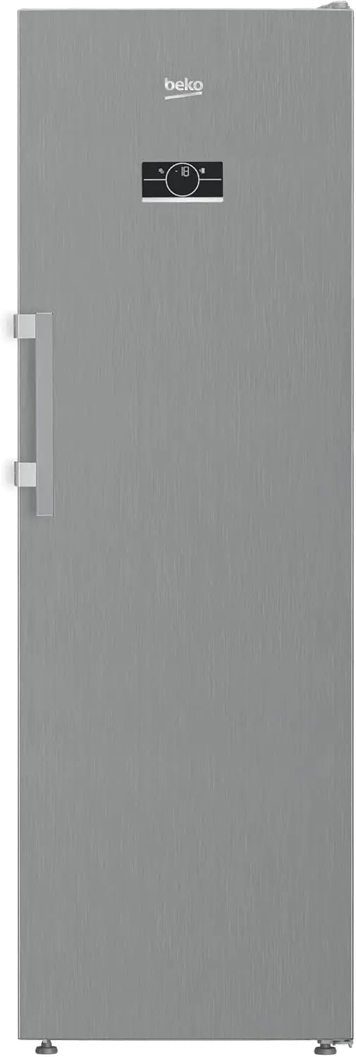 Beko Gefrierschrank 286 l 34 dB mit Display und Edelstahl Silber