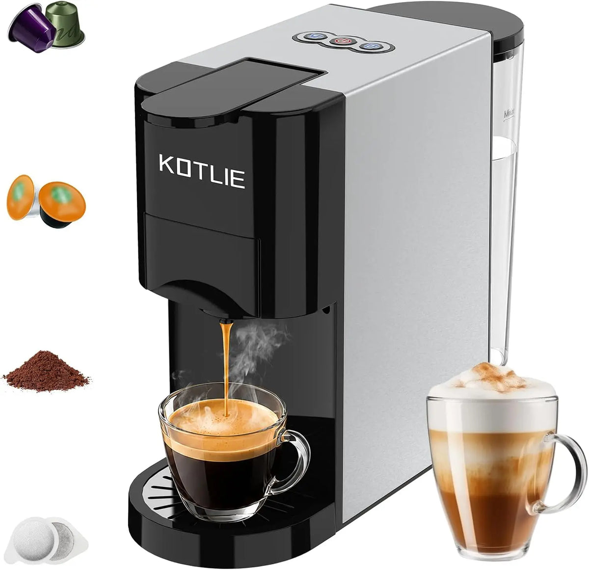 Kaffeemaschine Schwarz für Haushalt und Alltag
