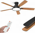 Ventilator 132 cm mit Fernbedienung Schwarz