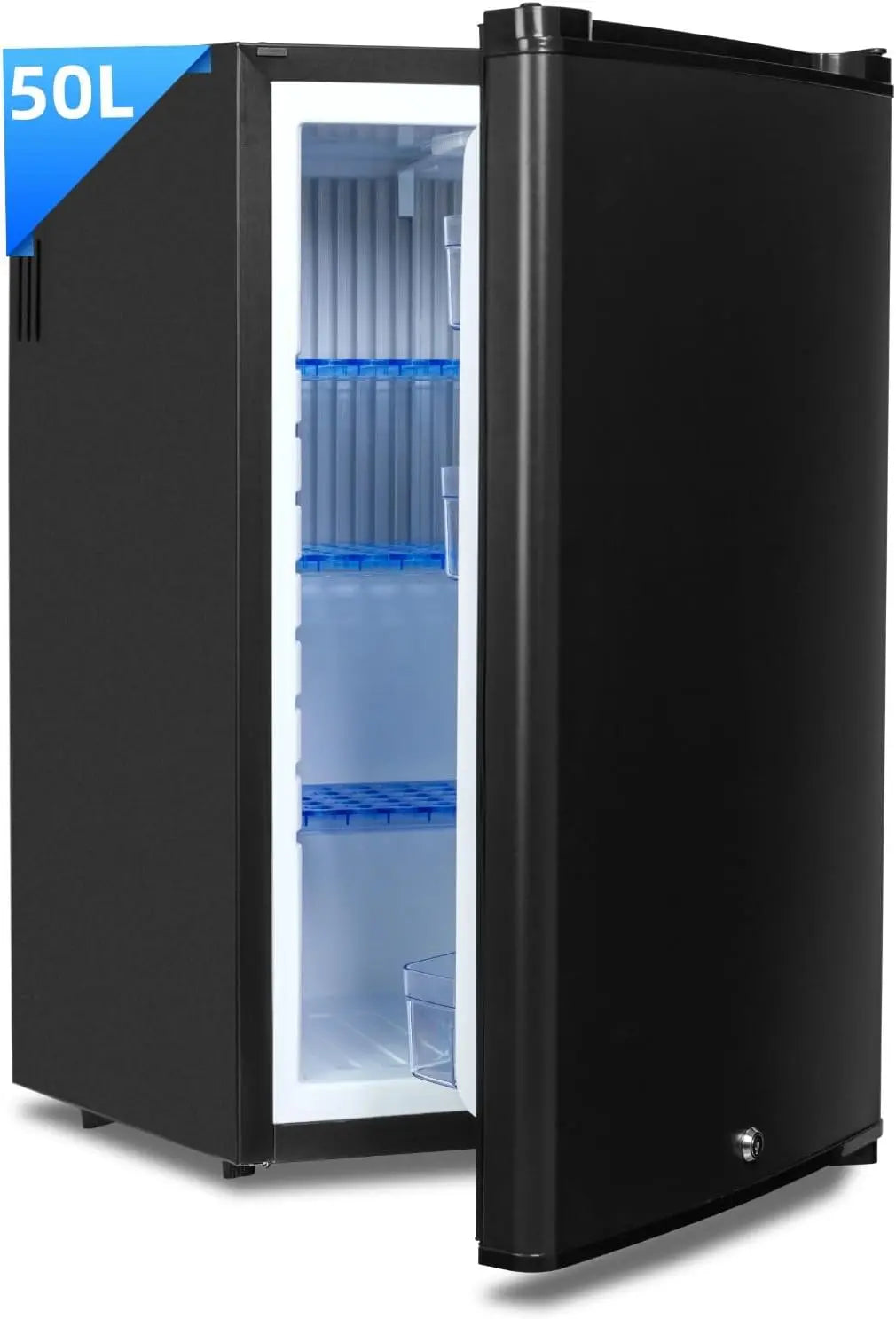 Kühlschrank 12 V 50L Schwarz für Haushalt und Alltag