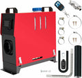 Diesel-Standheizung 12 V 8 kW mit Fernbedienung und Display Rot