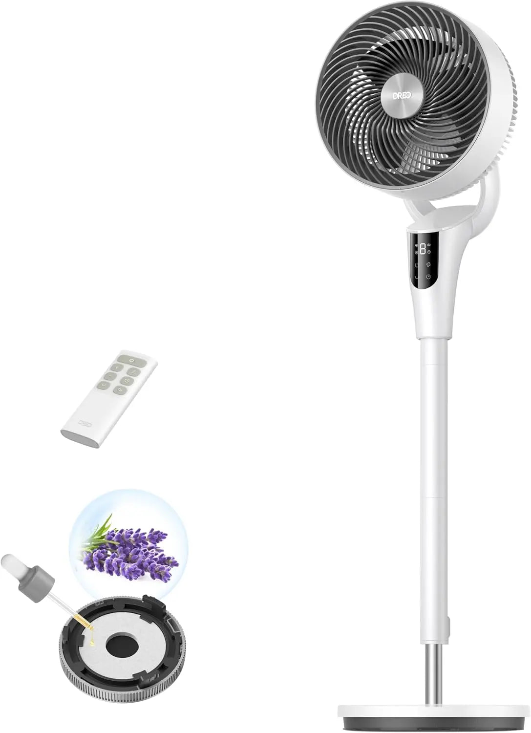DREO Ventilator 27m mit Timer und Schwenkfunktion