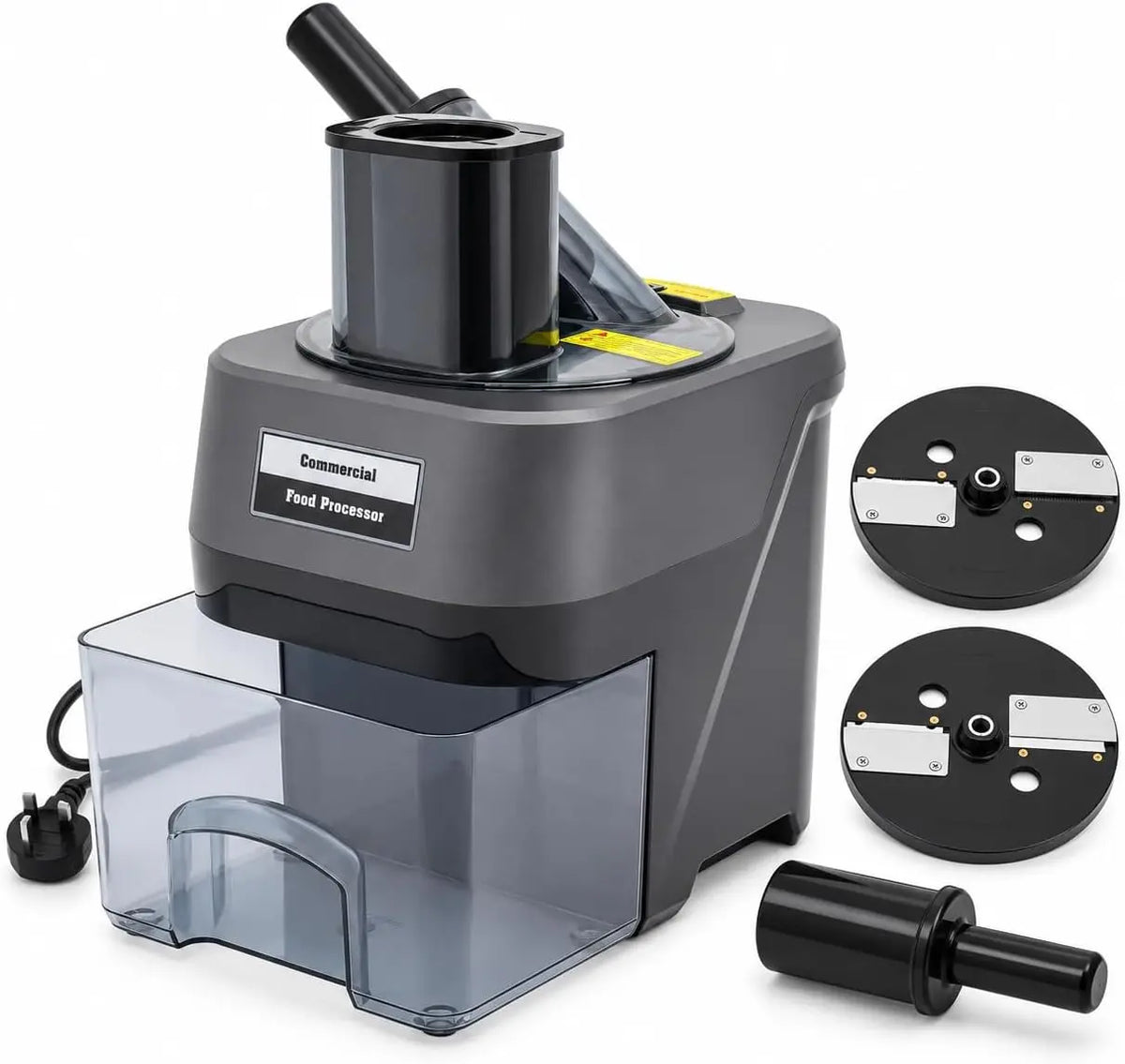 Küchenmaschine 100W 8 mm mit Edelstahl Silber