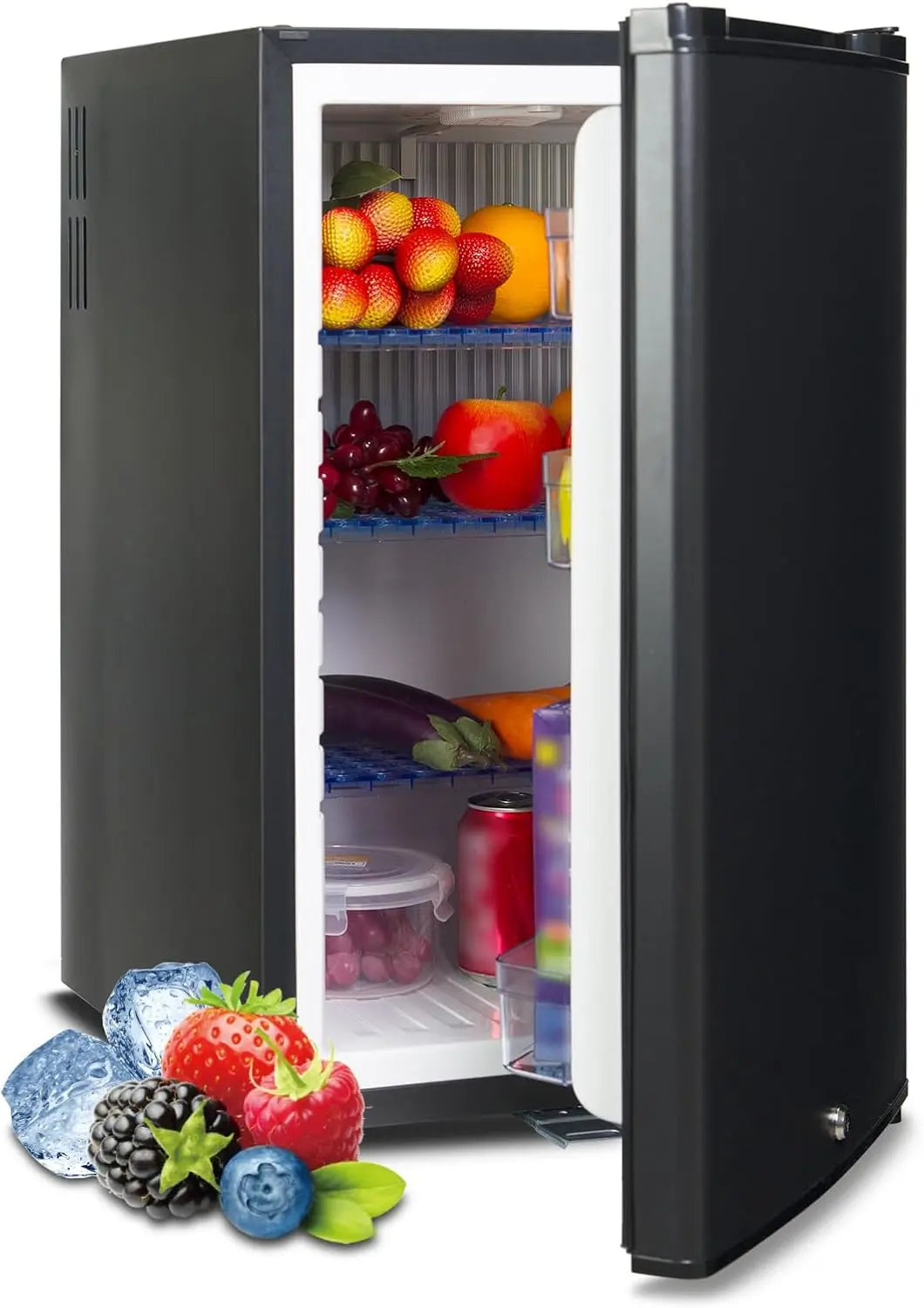 Kühlschrank 12 V 50L Schwarz für Haushalt und Alltag