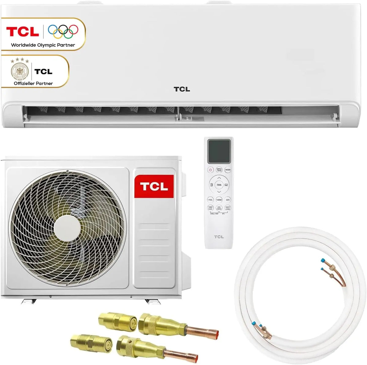 Klimaanlage R32 2,6 kW 5m für Haushalt und Alltag