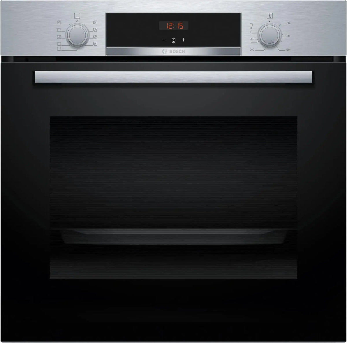 Bosch Einbau-Herd-Set HBA514BS3 60 cm mit Display und Edelstahl Silber