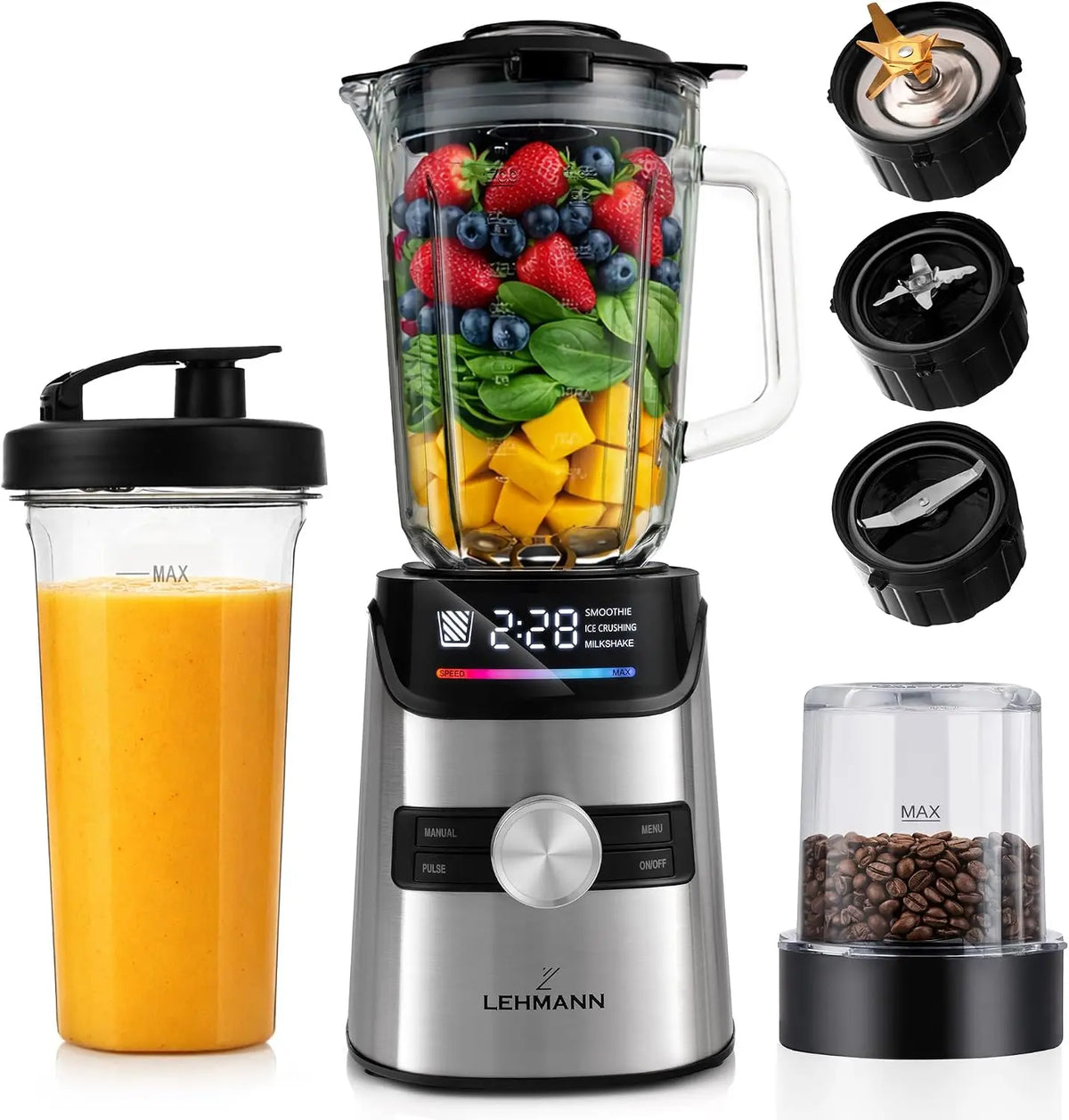 Mixer 1400 W 1,7 L für Haushalt und Alltag