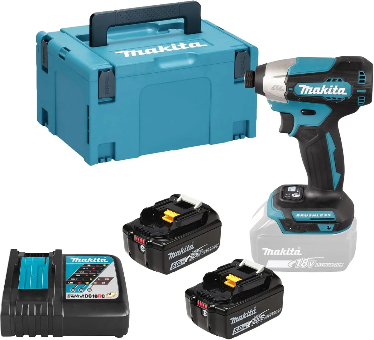Makita Akku-Drehschlagschrauber DTD157RTJ 18 V 5,0 Ah