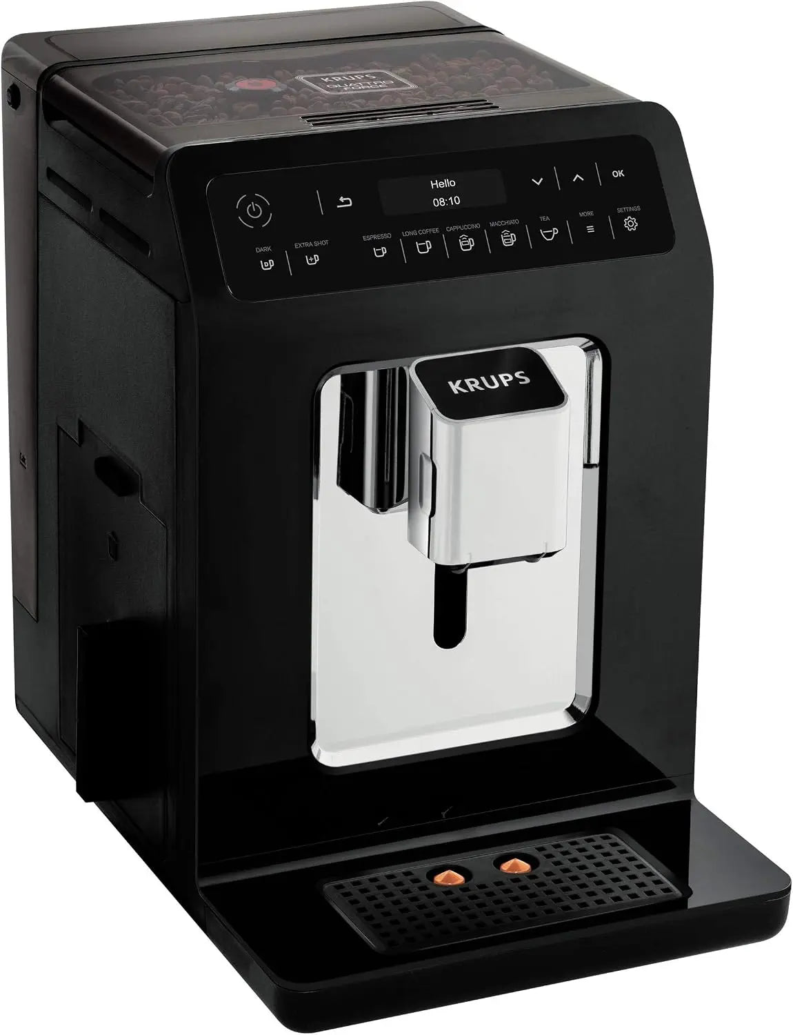 Krups Kaffeemaschine EA8908 mit Display Schwarz