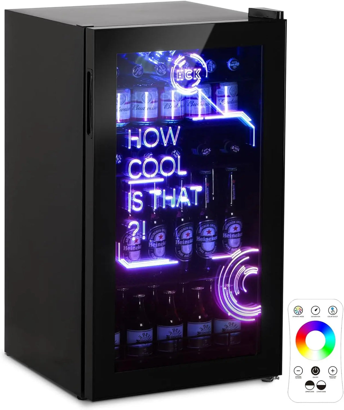 Kühlschrank 98L 39dB Schwarz für Haushalt und Alltag