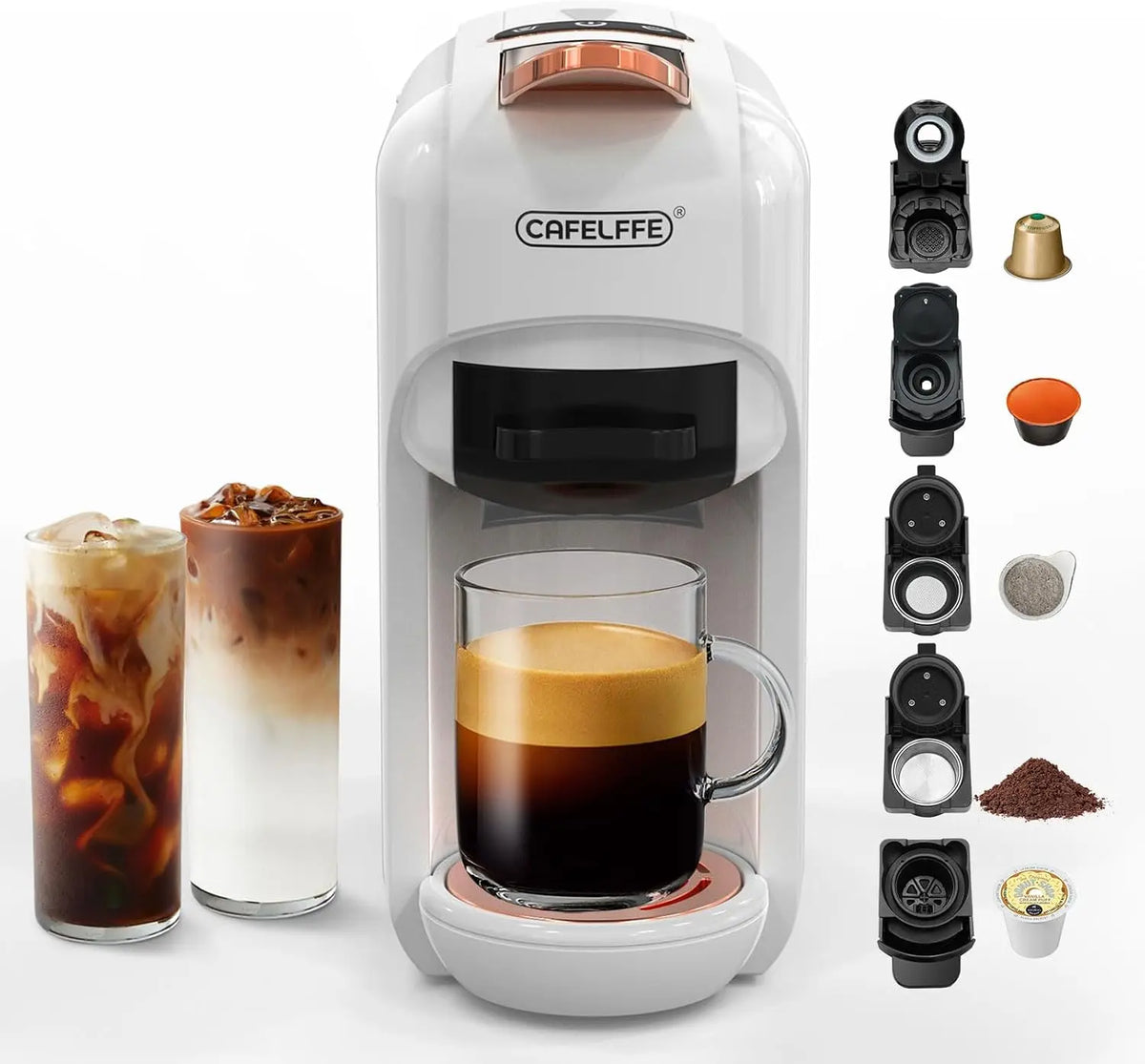 Kaffeemaschine MK-606 1450 W Weiß