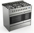 Einbau-Herd-Set 59L 90 cm mit Edelstahl Silber