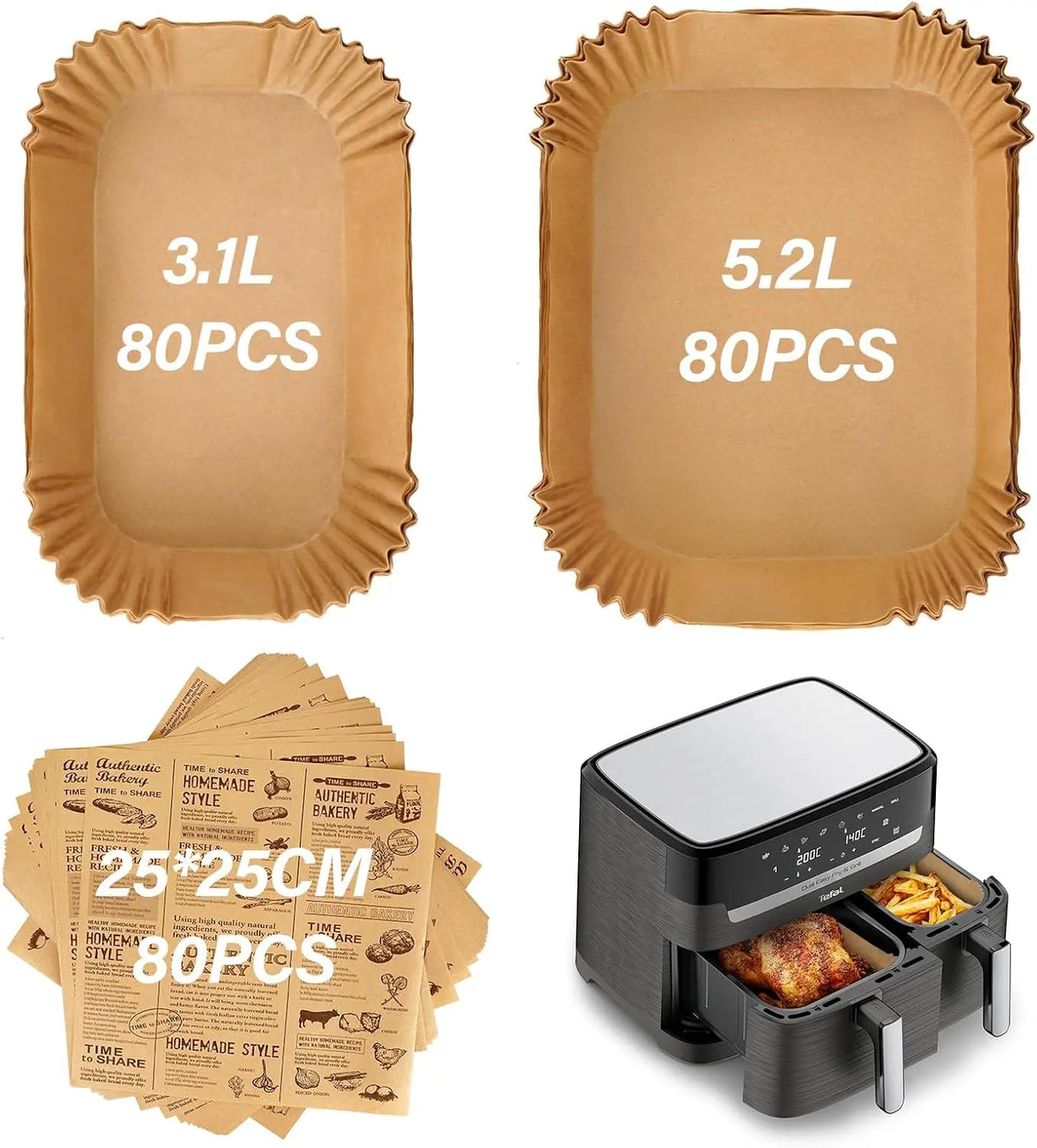 Heißluftfritteuse EY9018 5.2L für Haushalt und Alltag