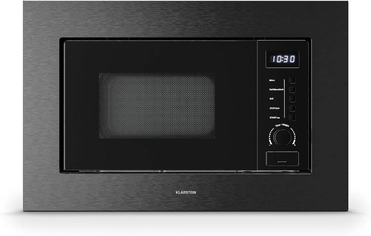 Mikrowelle 700W 20L 60 cm mit Edelstahl Schwarz
