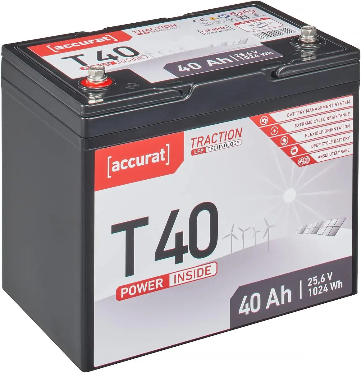 Fahrzeugzubehör T40 24 V 40Ah für Haushalt und Alltag