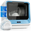 Geschirrspüler 5L 58dB mit Display Blau