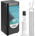 Klimaanlage 2,0 kW 54 dB 28 m mit Fernbedienung Schwarz