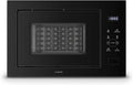 Mikrowelle 850W 25L 60 cm mit Timer und Edelstahl Schwarz