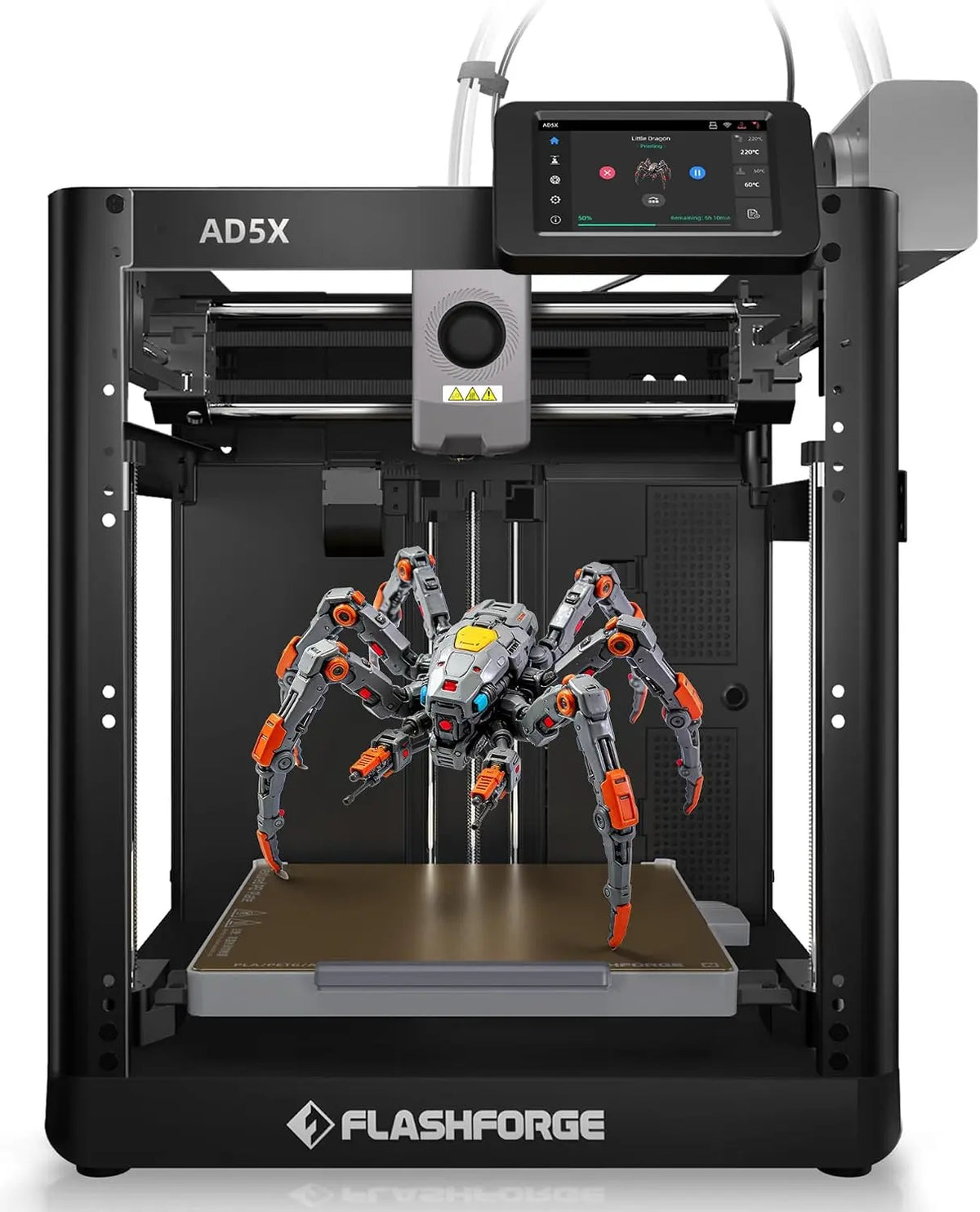 FLASHFORGE AD5X 3D Drucker für PLA-CF, PETG-CF, 220x220x220mm