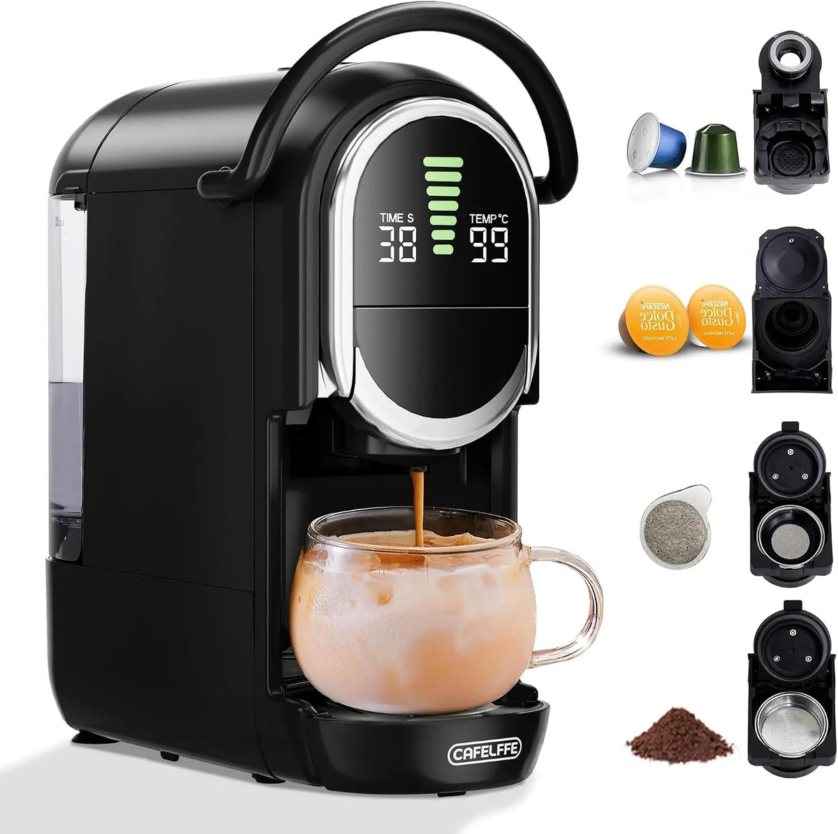 Kaffeemaschine MK-609S 4 in 1 für Haushalt und Alltag