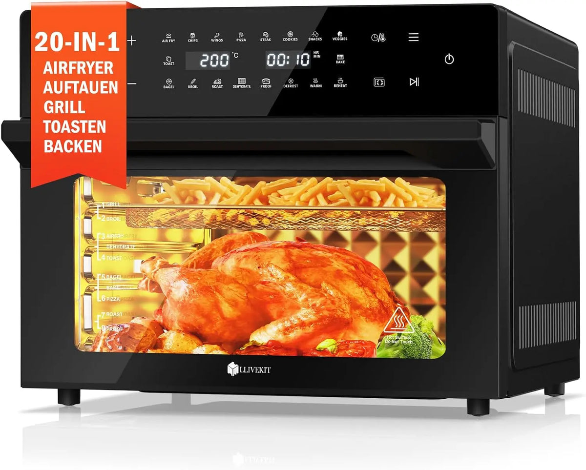Heißluftfritteuse 30L für Haushalt und Alltag
