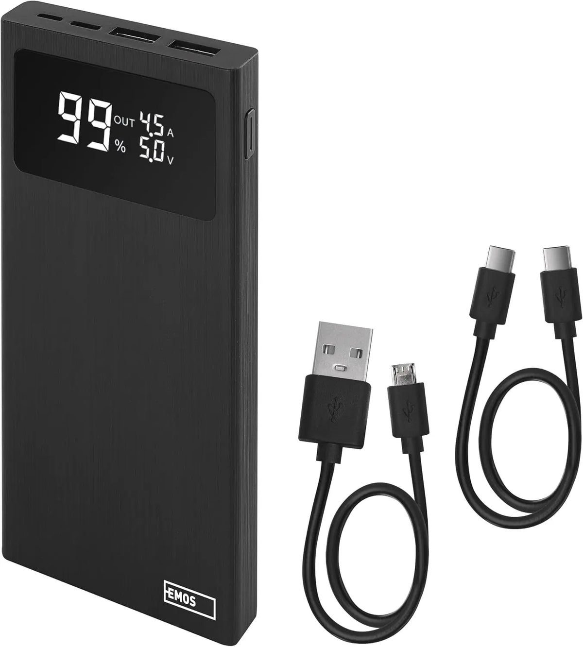 Fahrzeugzubehör 22,5 W mit Display Schwarz