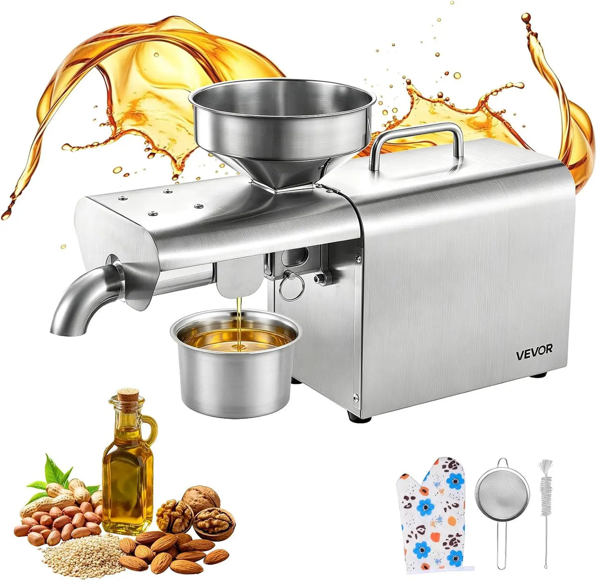 VEVOR Fahrzeugzubehör C-300 750 W mit Edelstahl Silber