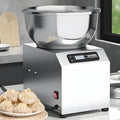 Küchenmaschine mit Timer und Edelstahl Silber