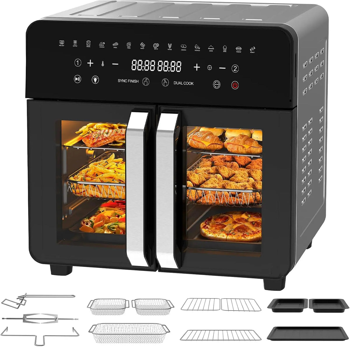 Heißluftfritteuse 23L für Haushalt und Alltag