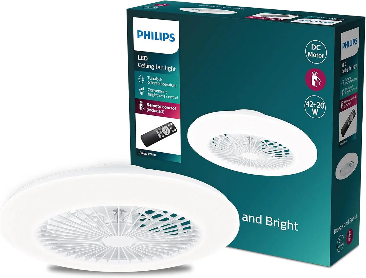 Philips Ventilator 49 cm mit Fernbedienung Weiß