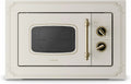 Mikrowelle 800 W 20 L mit Edelstahl Silber