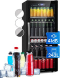 Kühlschrank 242 L Schwarz für Haushalt und Alltag