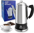 Kaffeemaschine mit Edelstahl Silber