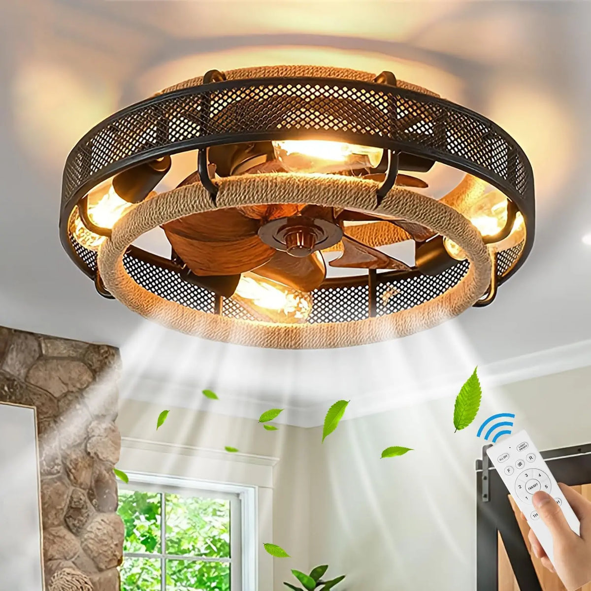 Ventilator mit Fernbedienung für Haushalt und Alltag