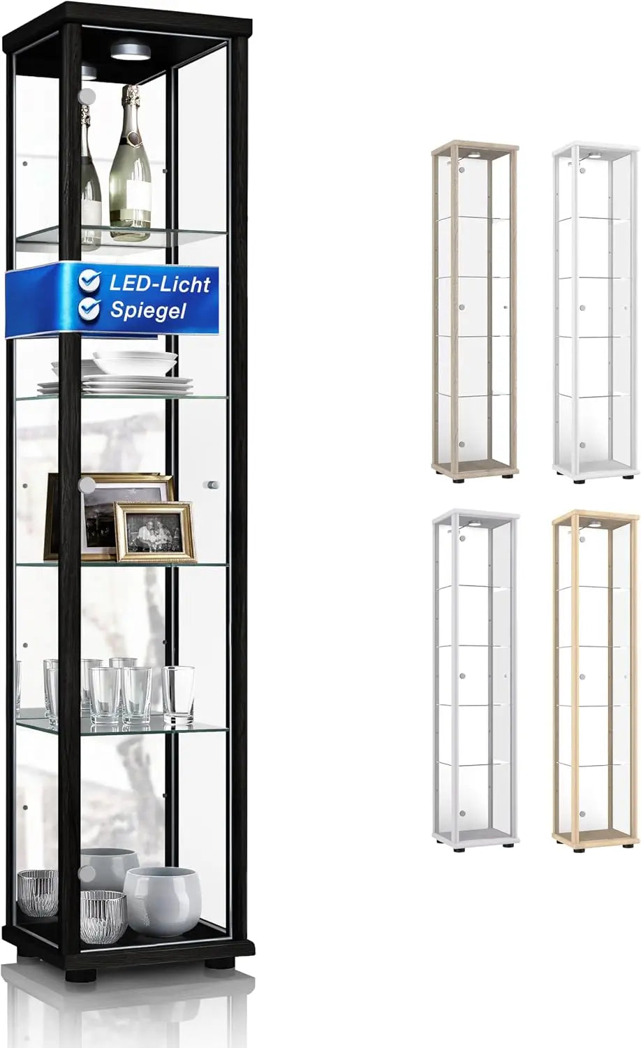 Möbel mit Display Schwarz für Haushalt und Alltag