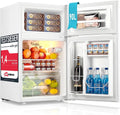 Kühlschrank 90L 43 dB Weiß für Haushalt und Alltag