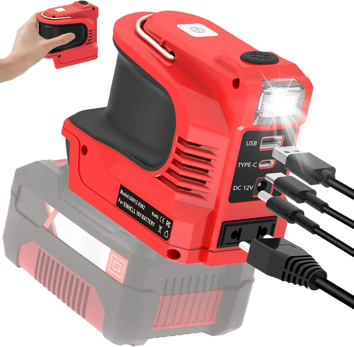 Inverter-Stromerzeuger AC220 V 18 V 220W