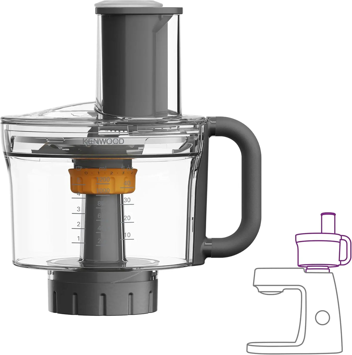 Küchenmaschine KAH65 1,2 L mit Edelstahl Silber