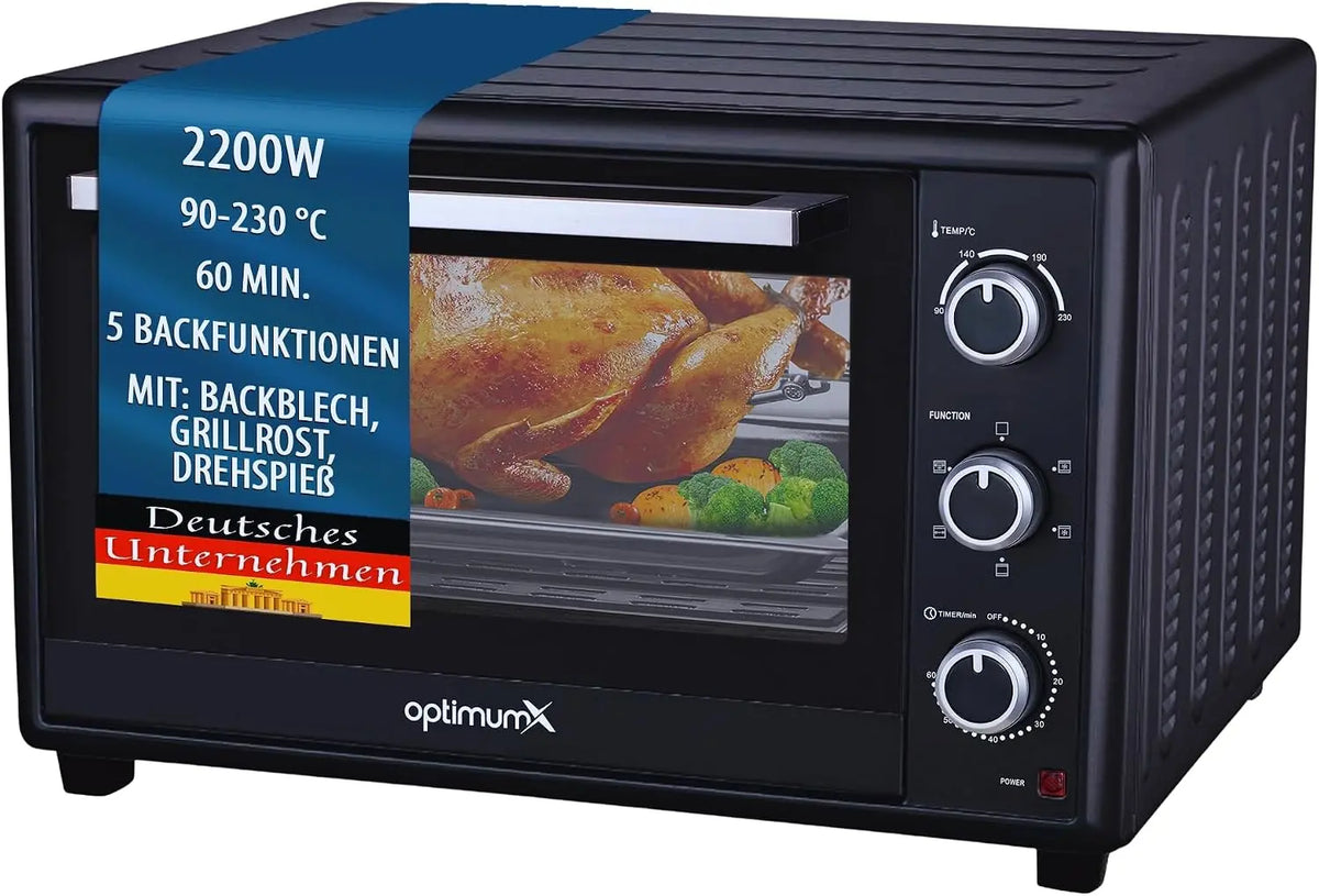 Einbau-Herd-Set 2200W 60 Liter Anthrazit
