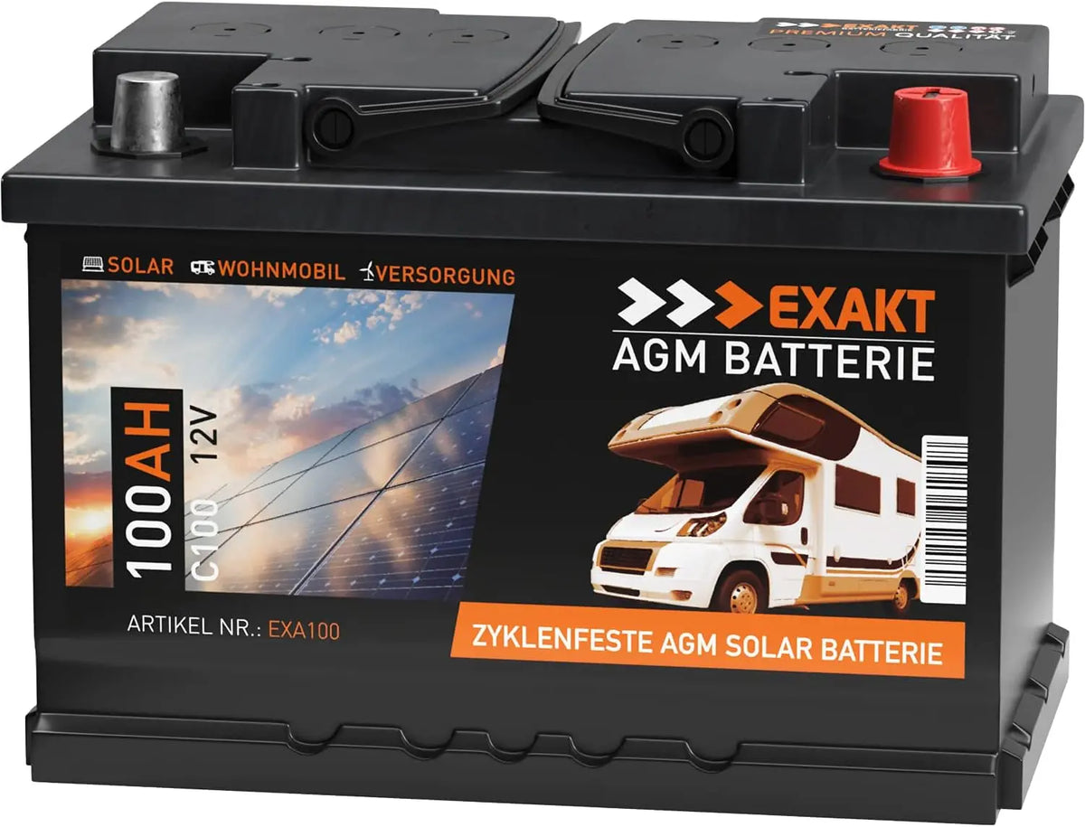 Fahrzeugzubehör 12 V 100Ah mit Solarfunktion