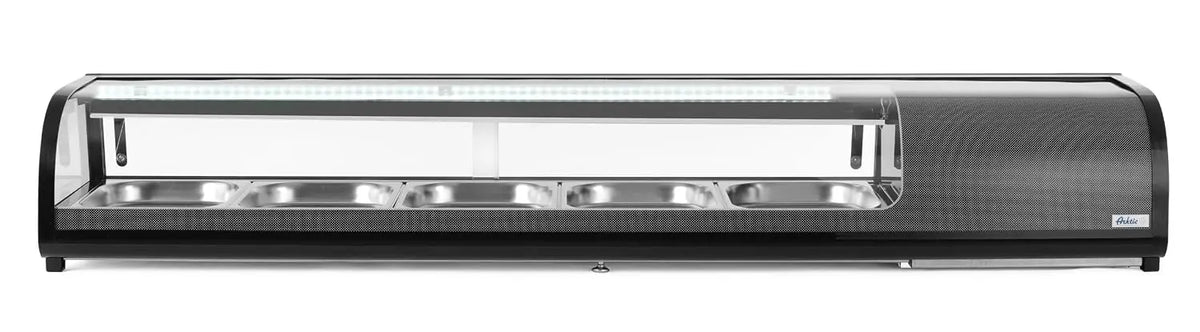Kühlschrank 230 V 190W 265mm mit Edelstahl Schwarz
