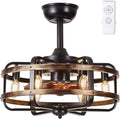 Ventilator E14 mit Fernbedienung Schwarz