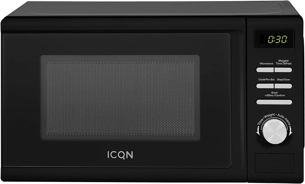 Mikrowelle 700 W 20 L 25,5 cm mit Timer Schwarz