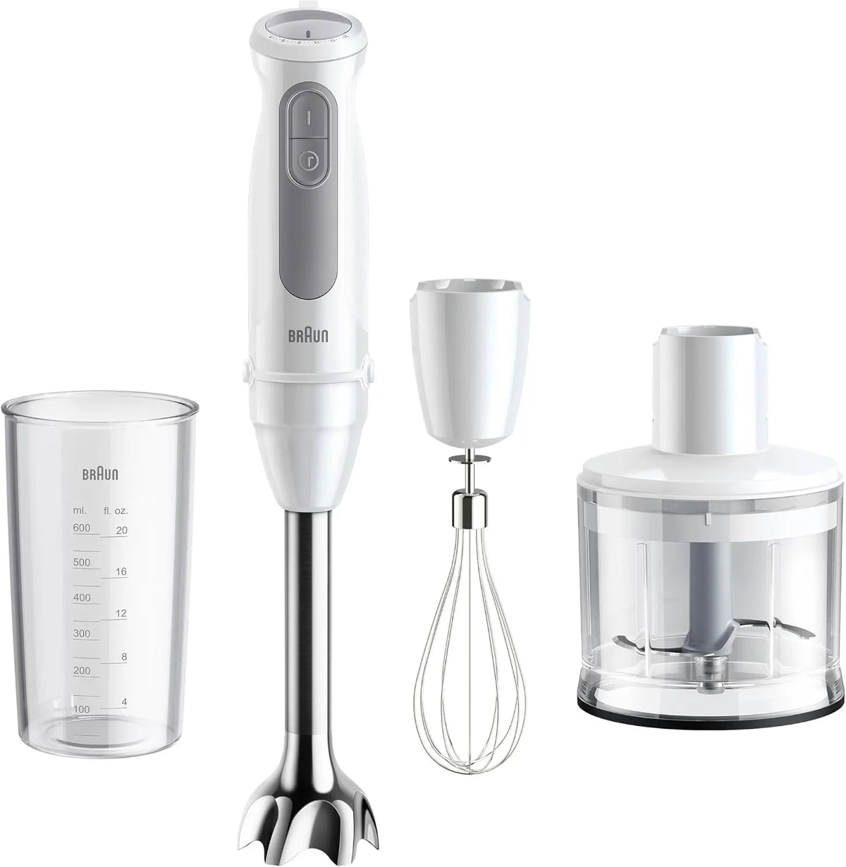 Braun Mixer 1000W Weiß für Haushalt und Alltag